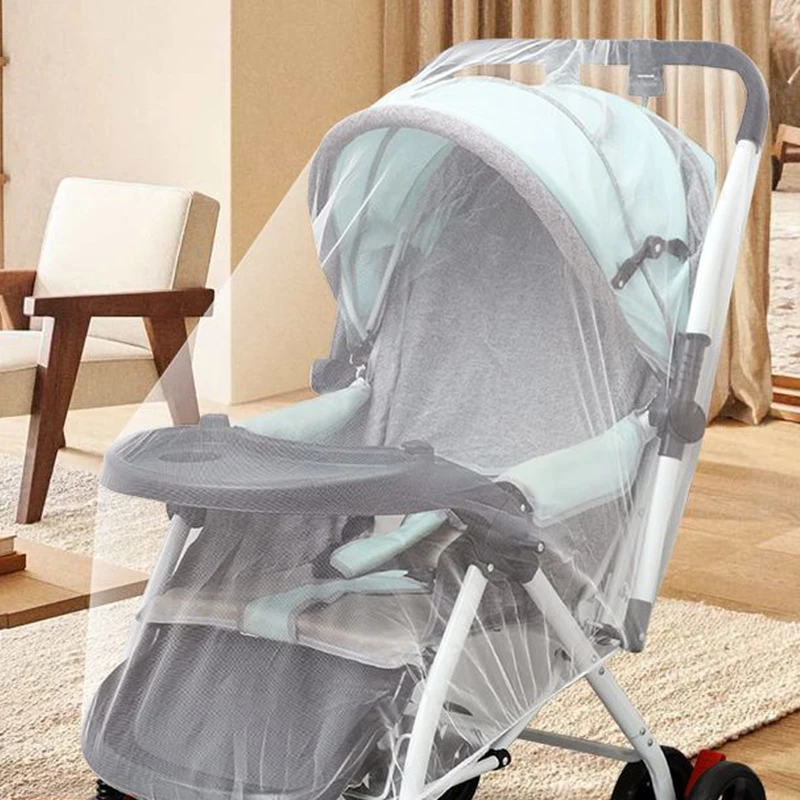 

Baby Stroller Mosquito Net Full Cover Pushchair Cart Insect Shield Net Mesh Safe Baby Stroller Infants Protection Mesh Cover