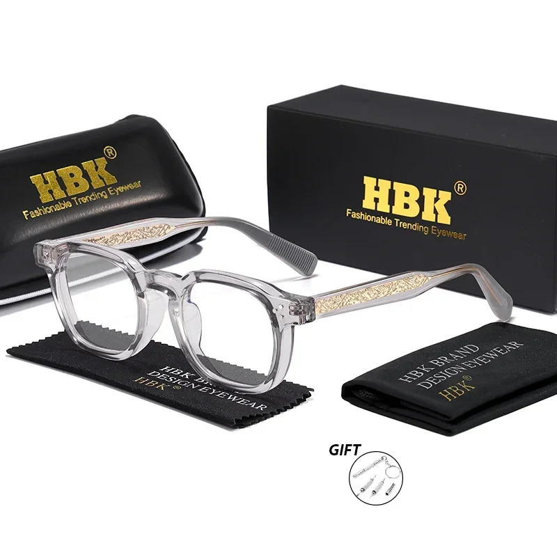 نظارات قراءة بسيطة للرجال من HBK بإطار مربع عالي الجودة للنساء، نظارات كمبيوتر يومية مضادة للضوء الأزرق #3