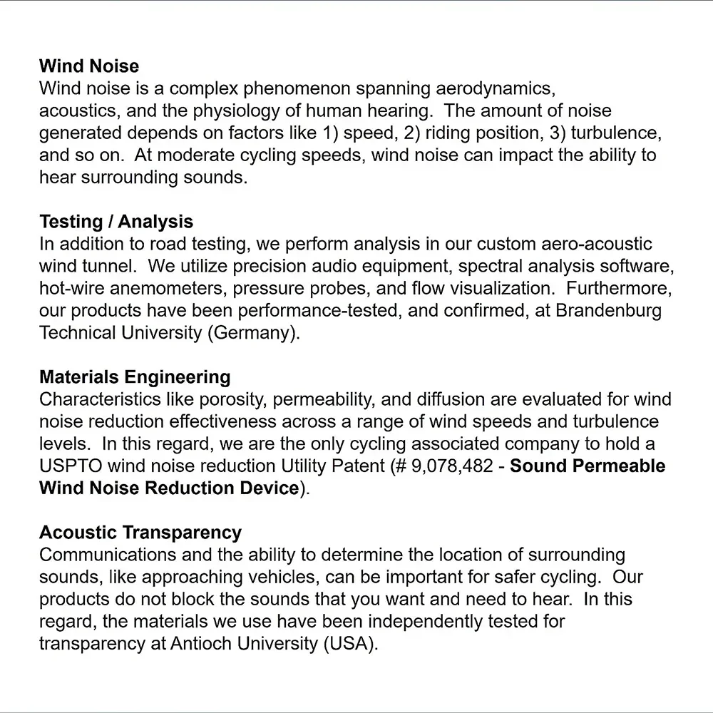 Kocie uszy AirStreamz rowerowy reduktor hałasu wiatru