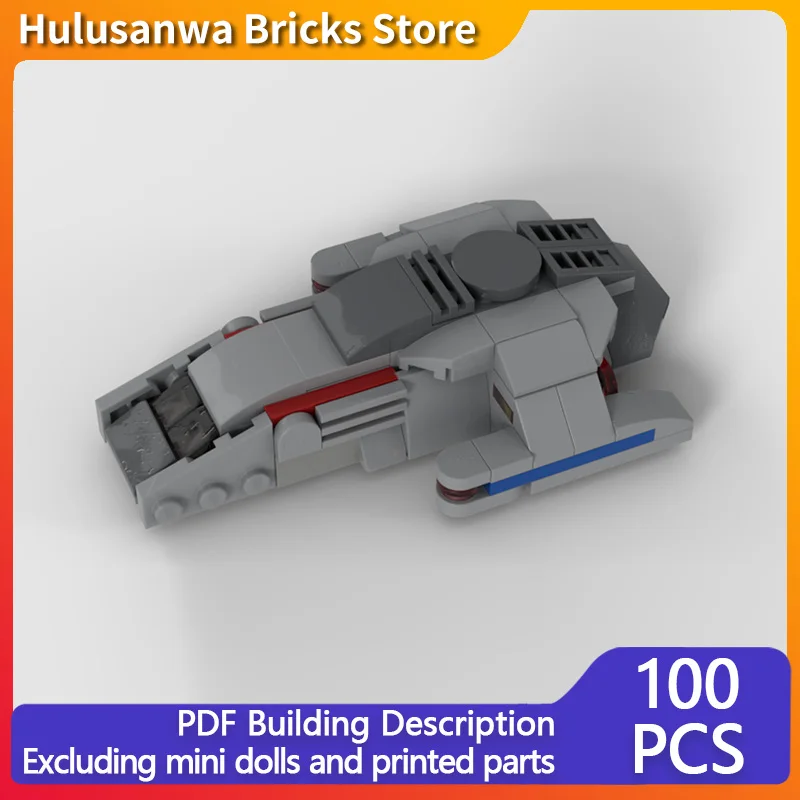 

Популярная киномодель MOC, строительные кирпичи, небольшой транспортный космический корабль, модульная технология, подарки, праздник, сборка, детские игрушки, костюм