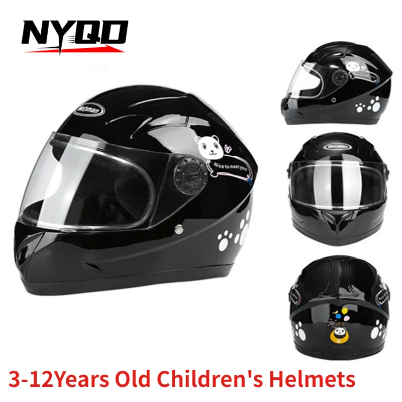 

Safety Protection Kids Child Scooter Helmets Cute Cartoon Electric Motorcycle Bicycle Motocross 3-12Years Old Children's Helmets