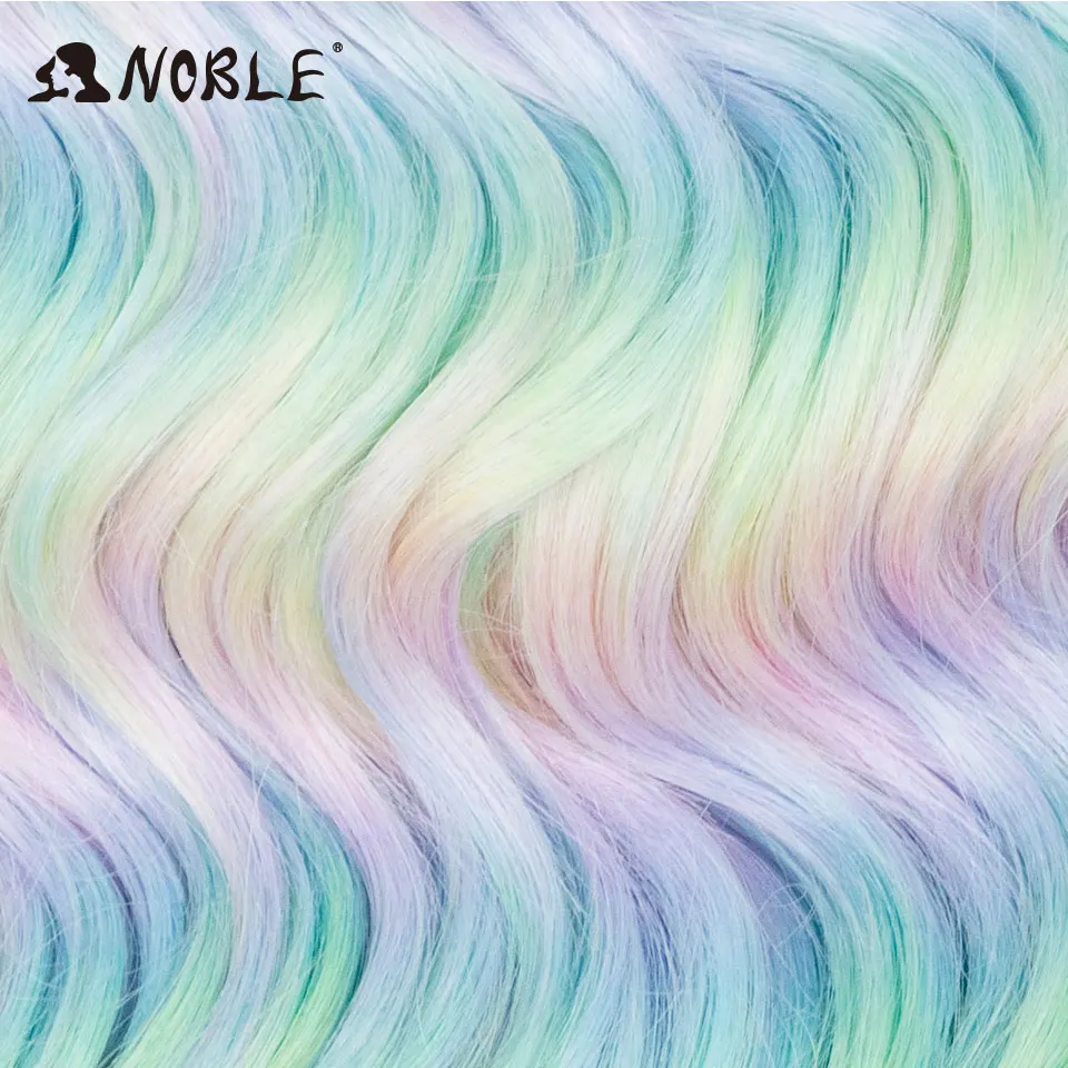 نوبل الاصطناعية تويست الكروشيه مجعد الشعر 16 بوصة موجة عميقة جديلة الشعر أومبير شقراء براون موجة المياه تجديل وصلات شعر #6