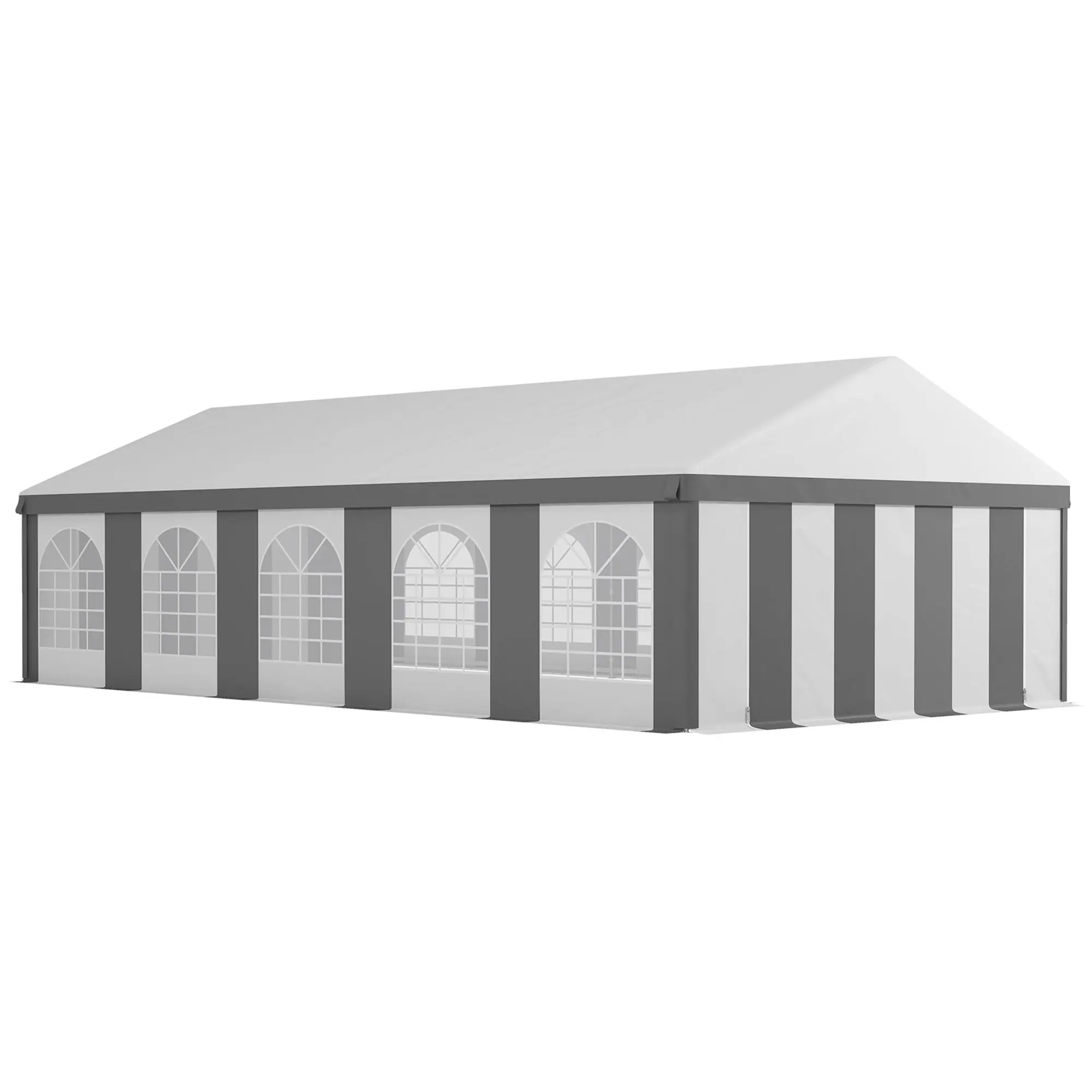 

For Outsunny 20' x 33' Heavy-Duty Large Wedding Tent, Outdoor Carport Garage Party Tent, Patio Gazebo Canopy with Sidewall, Gray