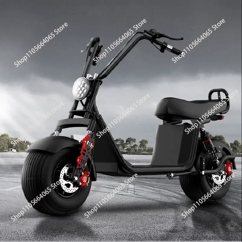 for X20 Upgraded Wide Tire Electric Scooter for Harley Style Battery Car Adult Bicycle Big Tire