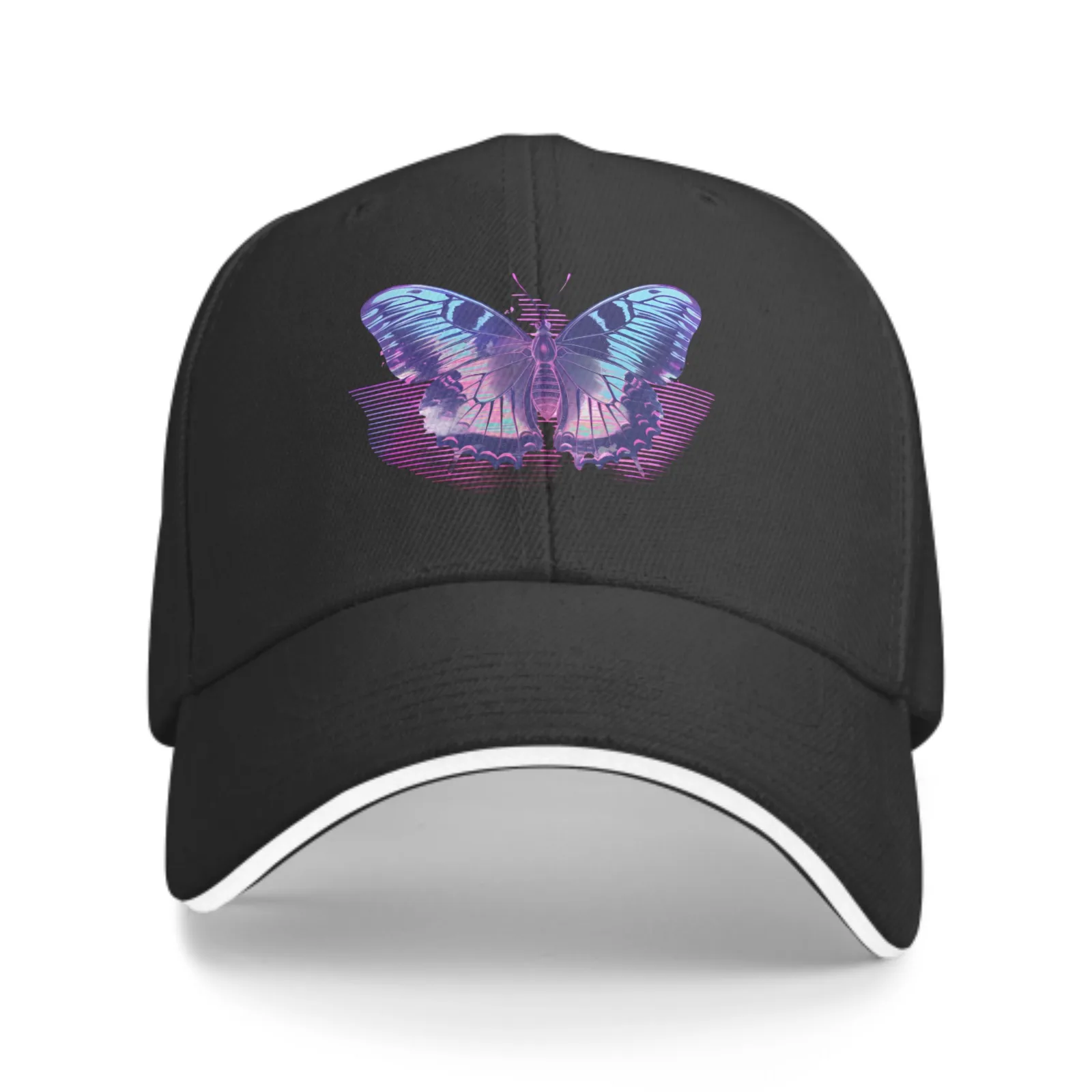 Electronic Butterfly Summer Fashion Caps For Men Adjustable Unstructured Cap Outdoor Tourism Leisure Sunshade Women Baseball Hat