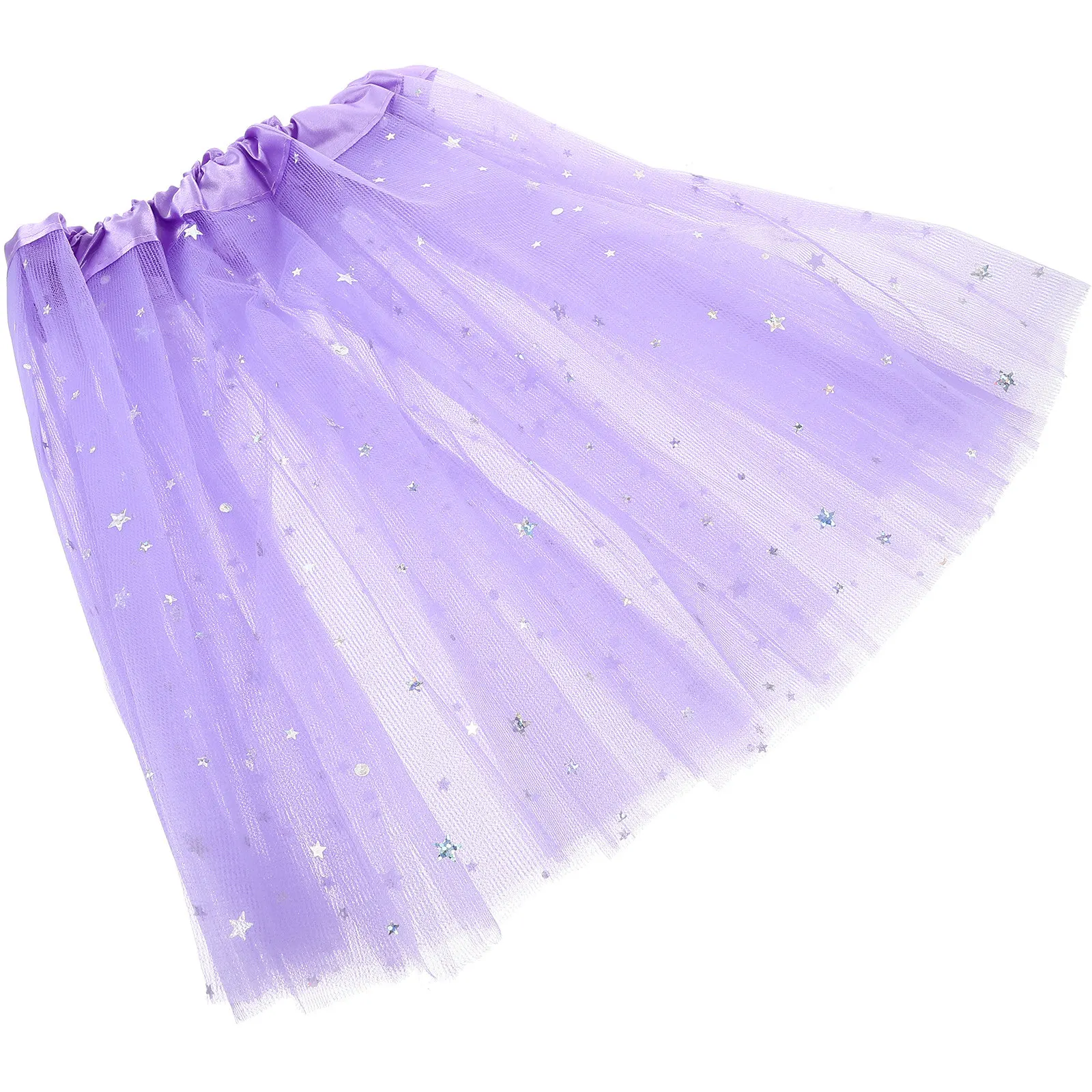 Girls Tutu Ballet Skirt Purple Sequin Lightweight Comfortable Toddler Dress Up Dance Girls Tutu Skirt