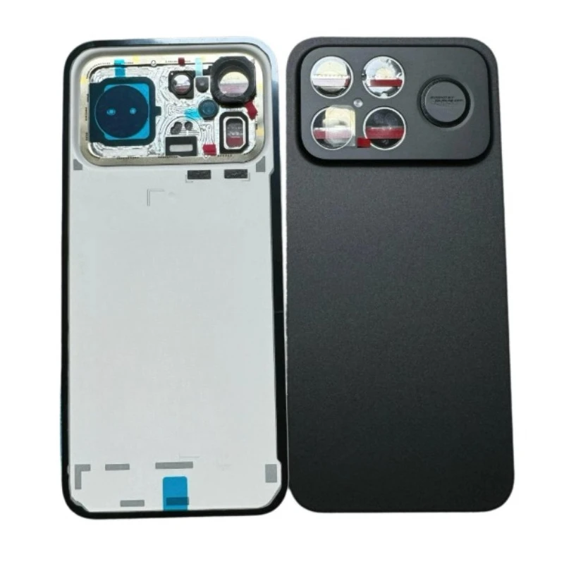 A+ Rear Glass Back Cover For POCO F8 Ultra POCOF8 Ultra, Rear Battery Door Housing With Camera Glass, Phone Replacement Shell