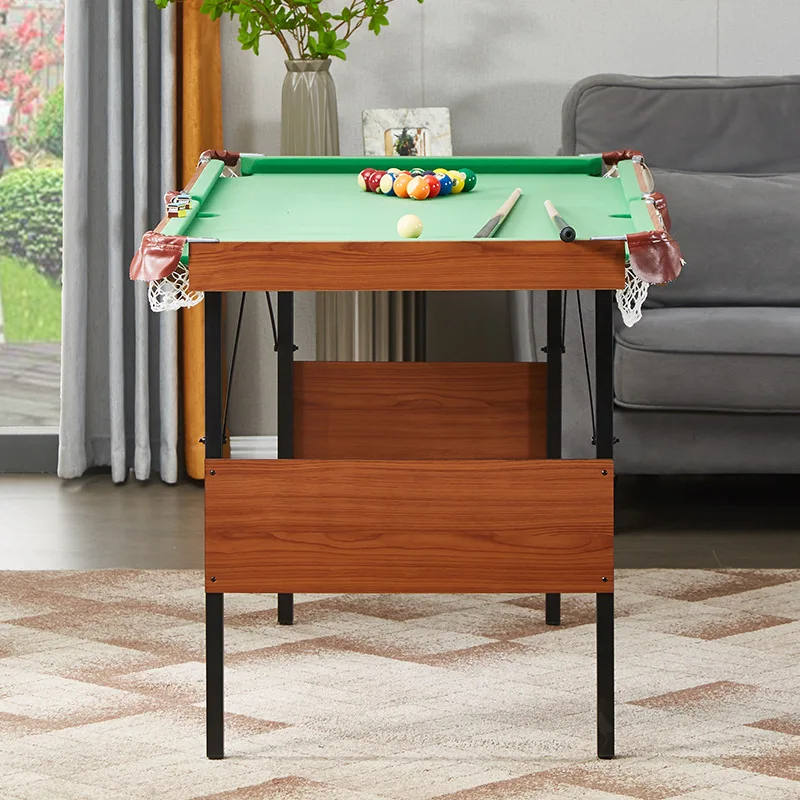 Billiards table for home practice and entertainment, foldable and multifunctional three in one Portable Pool table.