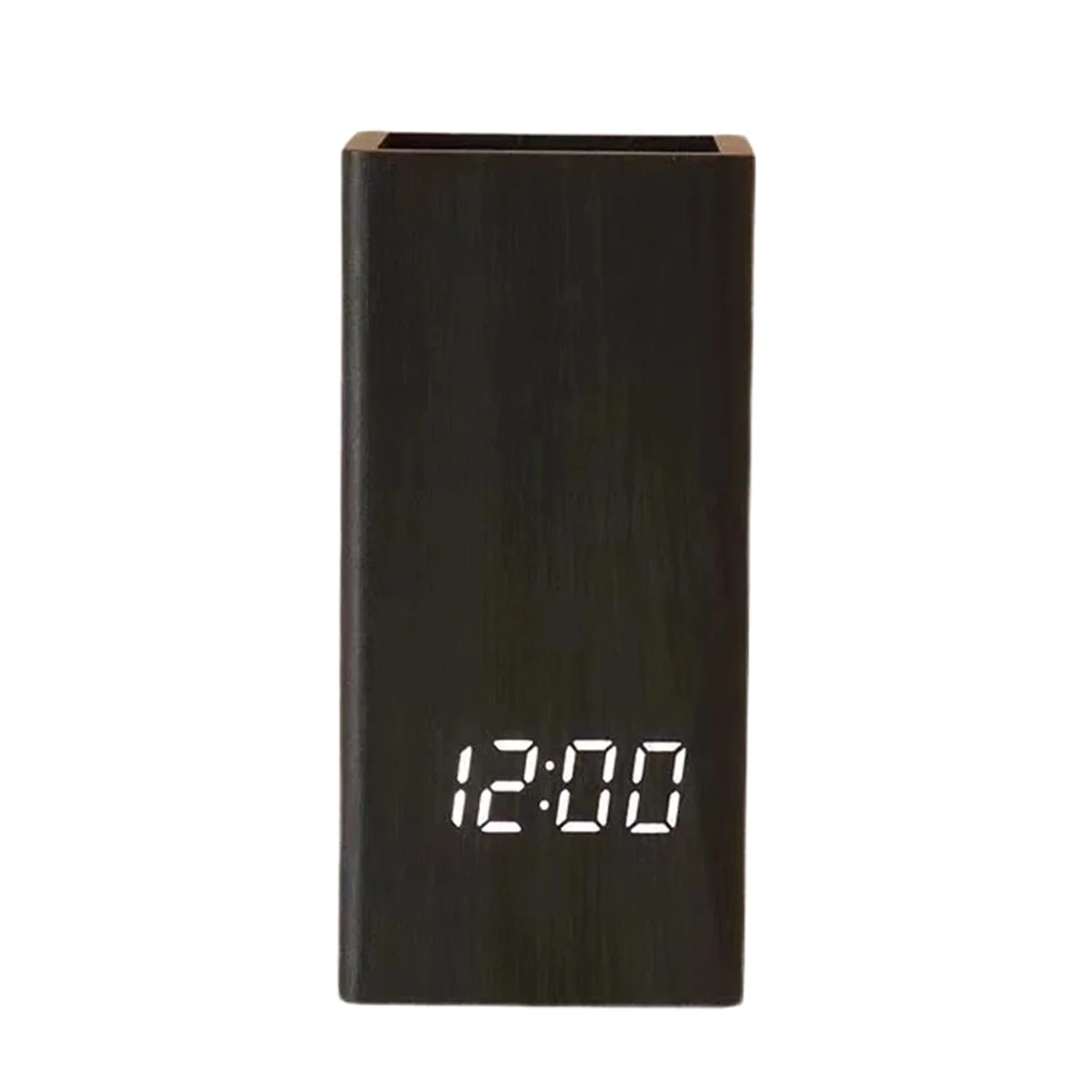 

Creative Pen Holder Clock LED Electronic Clock Desktop Pen Holder Student Stationery Voice Controlled Electronic Clock B