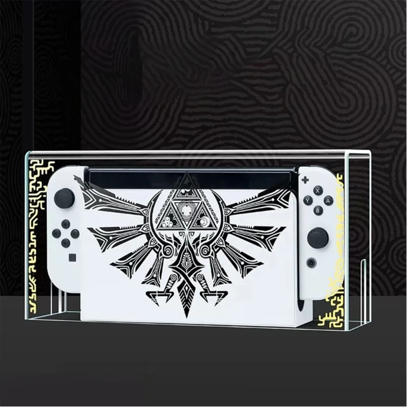 아크릴 투명 먼지 디스플레이 박스 커버, 스위치 OLED 도크 방수 커버, 콘솔 디스플레이 박스 액세서리, K1AA