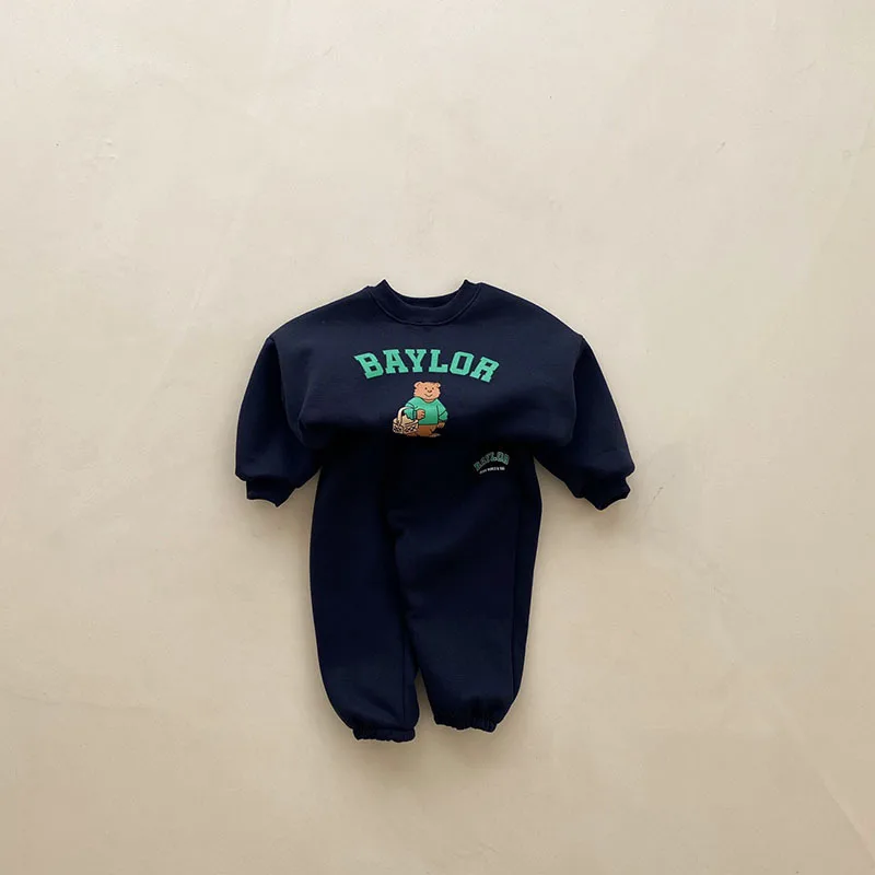 Autumn New Baby Long Sleeve Clothes Set Boy Girl Letter Print Sweatshirt + Pants 2pcs Suit Cotton Infant Toddler Casual Outfits