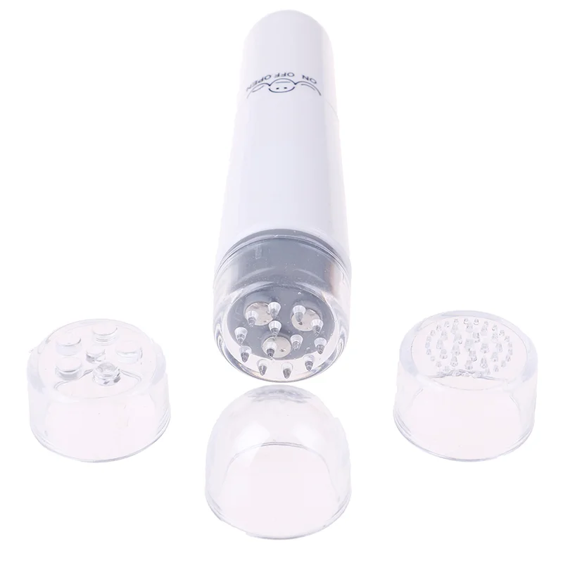 BXA-Mini masajeador de ojos eléctrico con 4 cabezales, dispositivo de masaje Facial portátil, pluma Facial, gran vibración, palo de masaje Facial