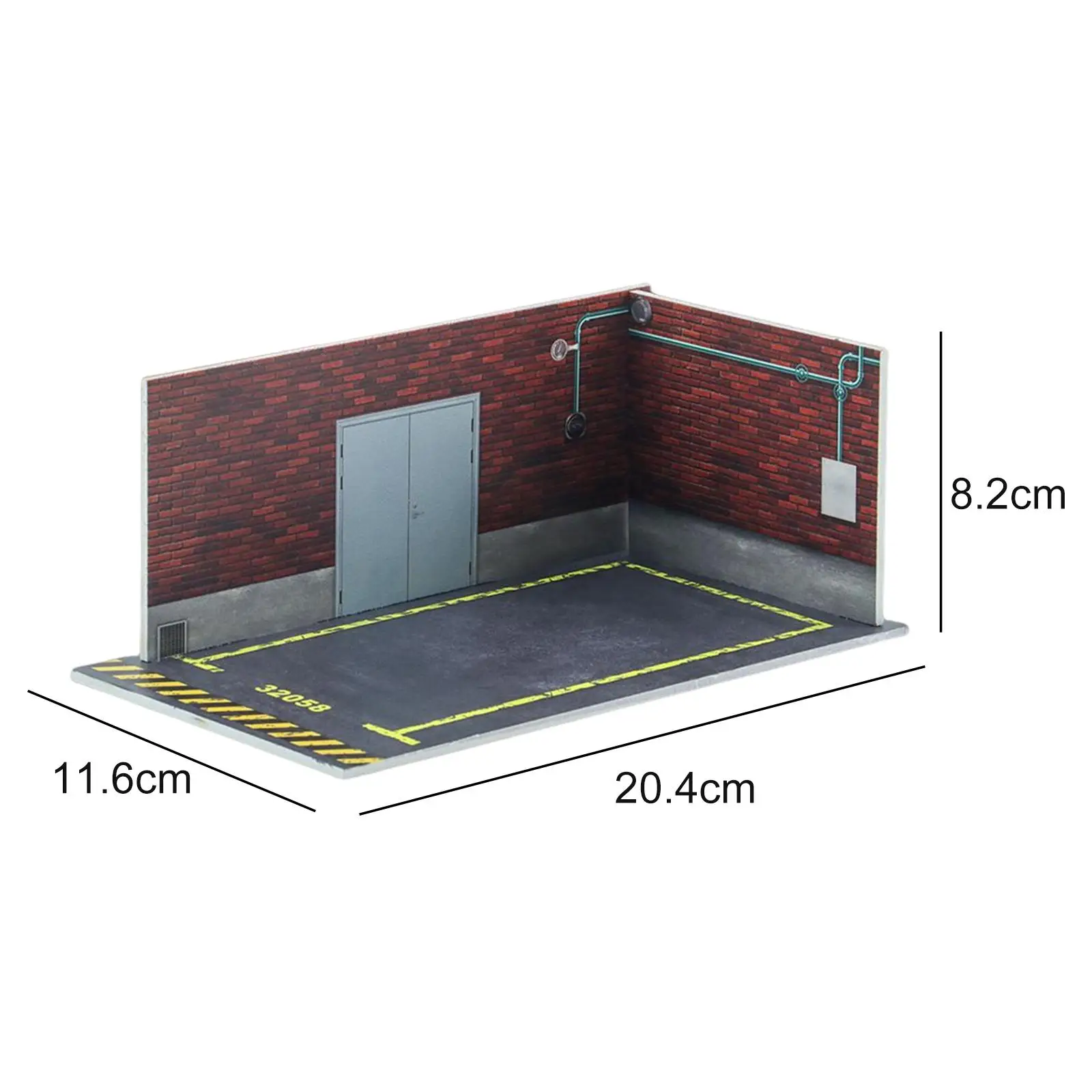 Diecast carro estacionamento modelo carro diecast garagem subterrânea para 1/32