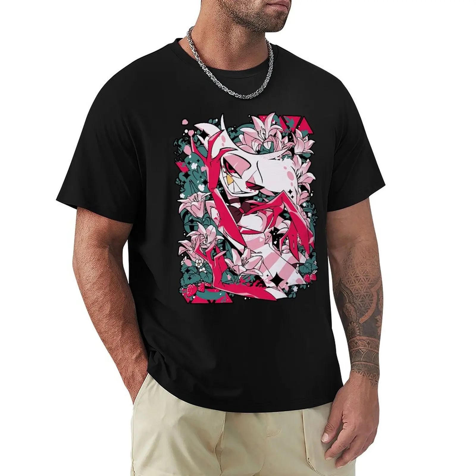 

Angel Dust Spring T-Shirt graphics vintage t shirts anime stuff big and tall t shirts for men