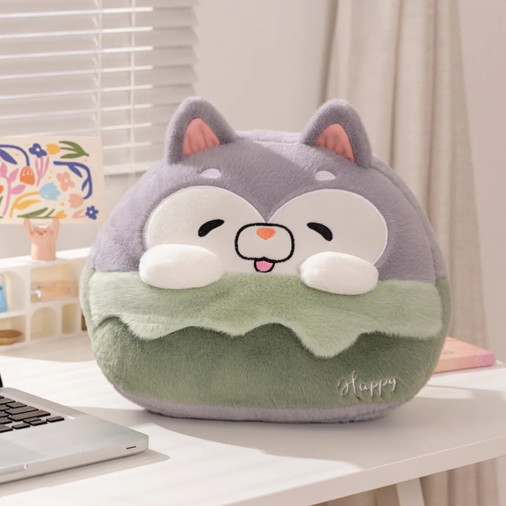 

Новая грелка для рук 2-в-1, плюшевая мягкая подушка, одеяло с рисунком животного, утолщенное одеяло для сна, офисное домашнее автомобильное одеяло