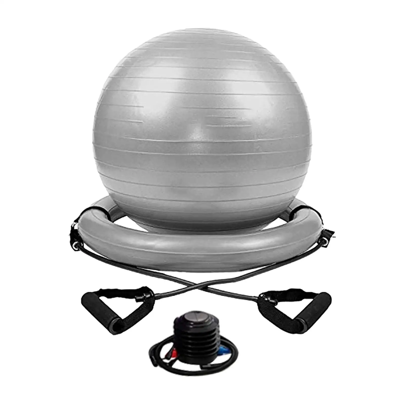 Yoga Ball Chair Kit, with Inflatable Ring Base, Portable Fitness Ball,Exercise Pilates Ball for Practical,Gym,Yoga Enthusiast