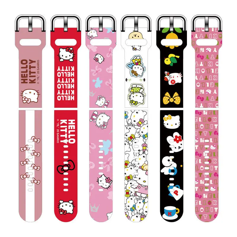 Watch Strap for Samsung Sanrios Hellokittys My Melody Cute Anime Cartoon Series 20 22 Mm Silicone Bracelet Wrist Band Watch Band