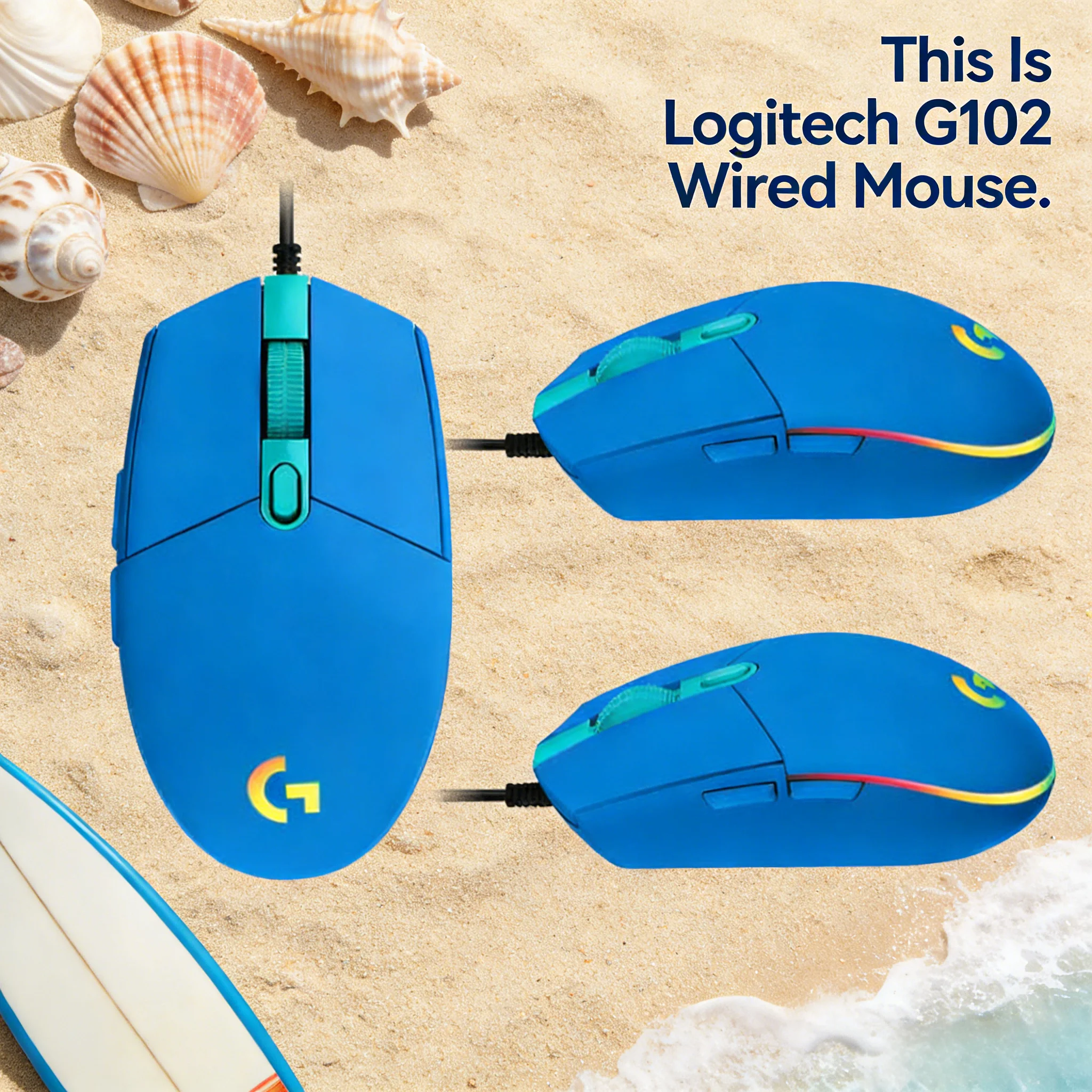 

LIGHTSYNC RGB Logitech G102 Wired Mouse 16.8M Color Backlight