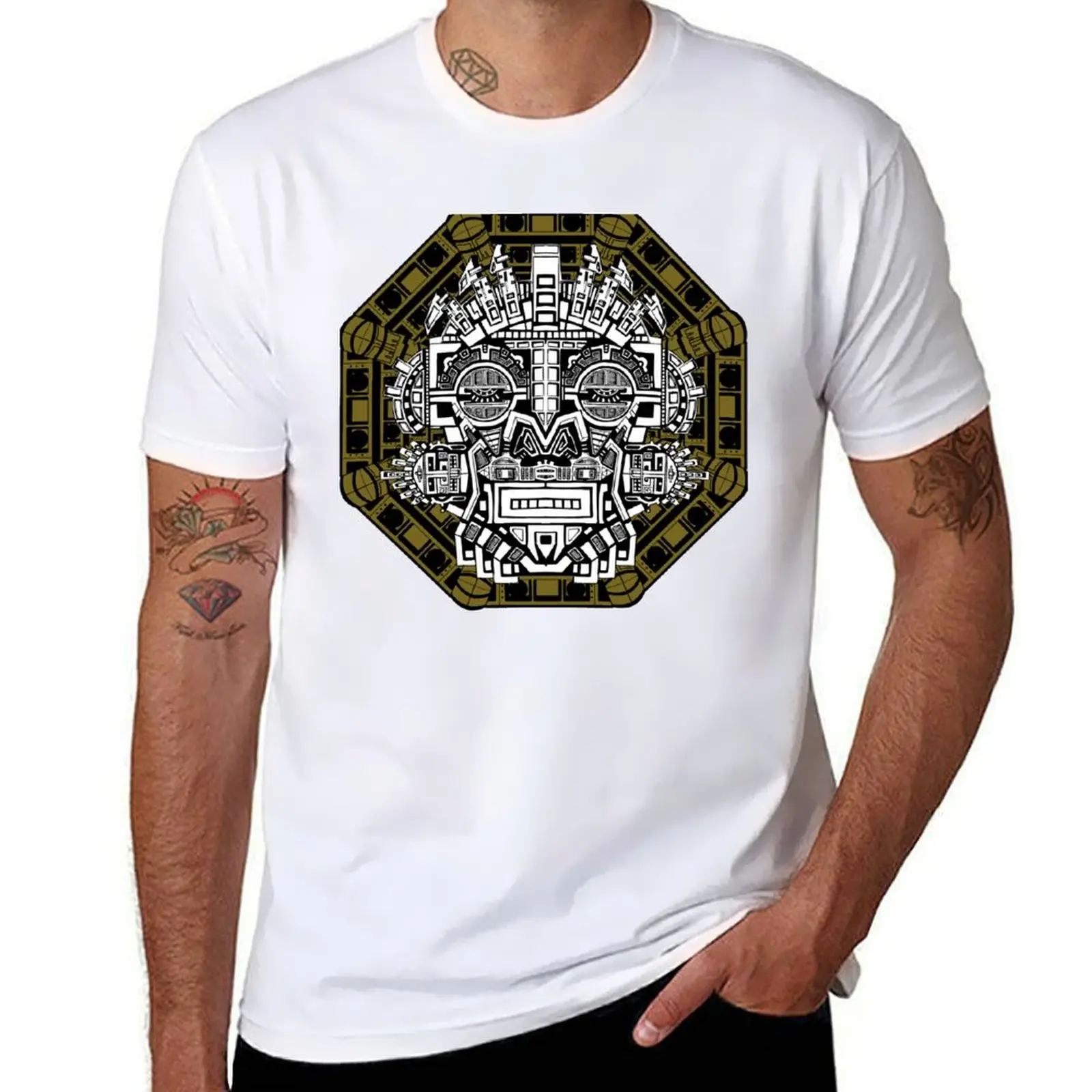 Camiseta manual inka 2 para hombre, camisetas de algodón con estampado