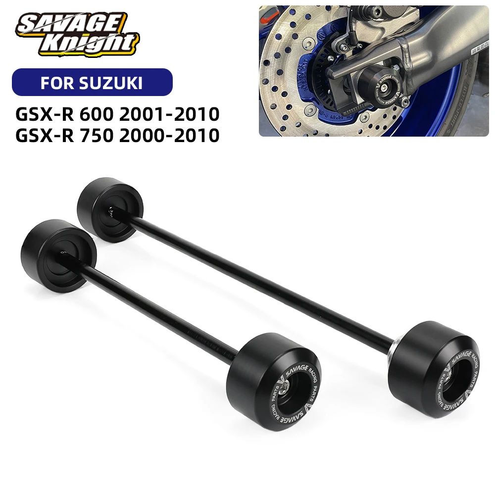 Axle Wheel Fork Crash Sliders Crash Protector For Suzuki GSX-R GSXR 600 750 GSXR600 GSXR750 2000-2010 Swingarm Spools Pad Stand