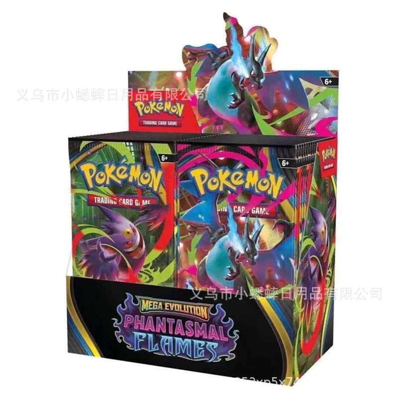 

10Pcs/Bag Pokemon Card Phantasmal Flames Mega Evolution English Booster Battle Transaction Collectible Cards