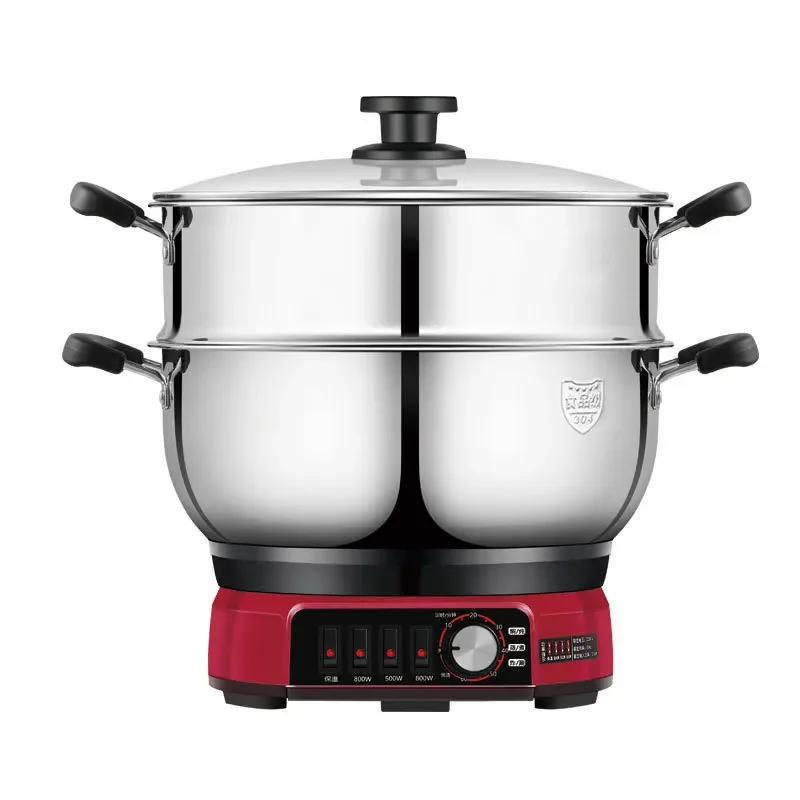 

Extra thick timed 304 electric heating pot multi-functional household electric cooking pot