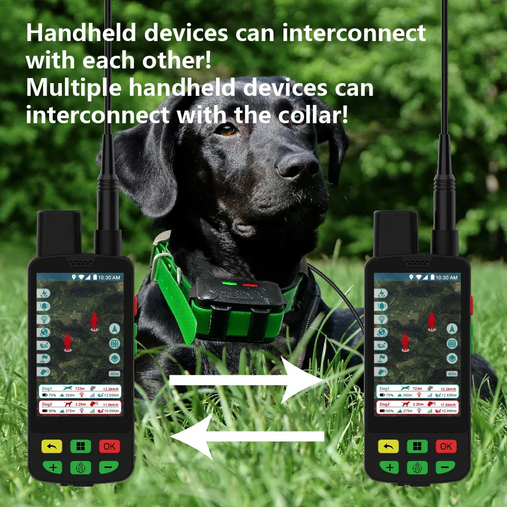 ESEEK Dog Tracker Finder - Geofence Escape Alarm Offline Map Navigation Strong LED Beacon Real-Time Location