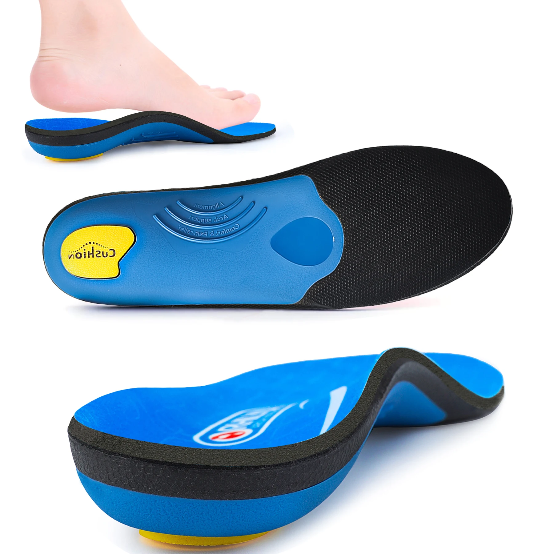 Plantar Fasciitis Arch Support Orthopedic Insoles Male Female Shoe Inserts,Flat Feet Orthotic Sole Running Athletic Sport Pad