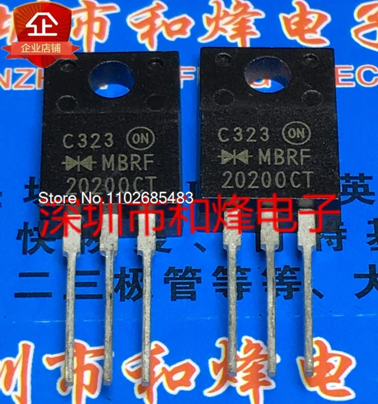 （10PCS/LOT）MBRF20200CT  TO-220F MOS 200V 20A