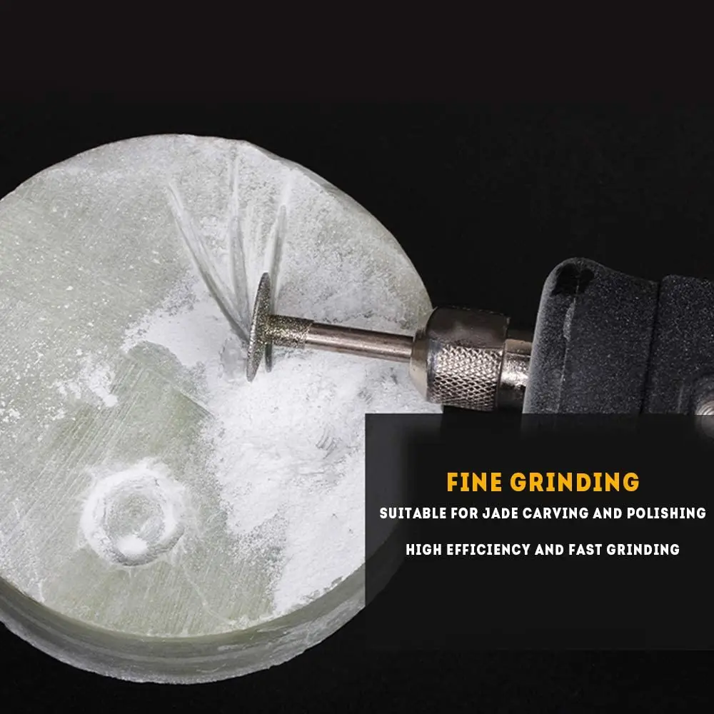 طقم نتوءات دوارة مطلية بالماس ، أدوات ساق ، طقم دغ ماسي للمجوهرات ، زجاج ، حجر ، سيراميك ، إلخ ، 1 ، 8 "، 50