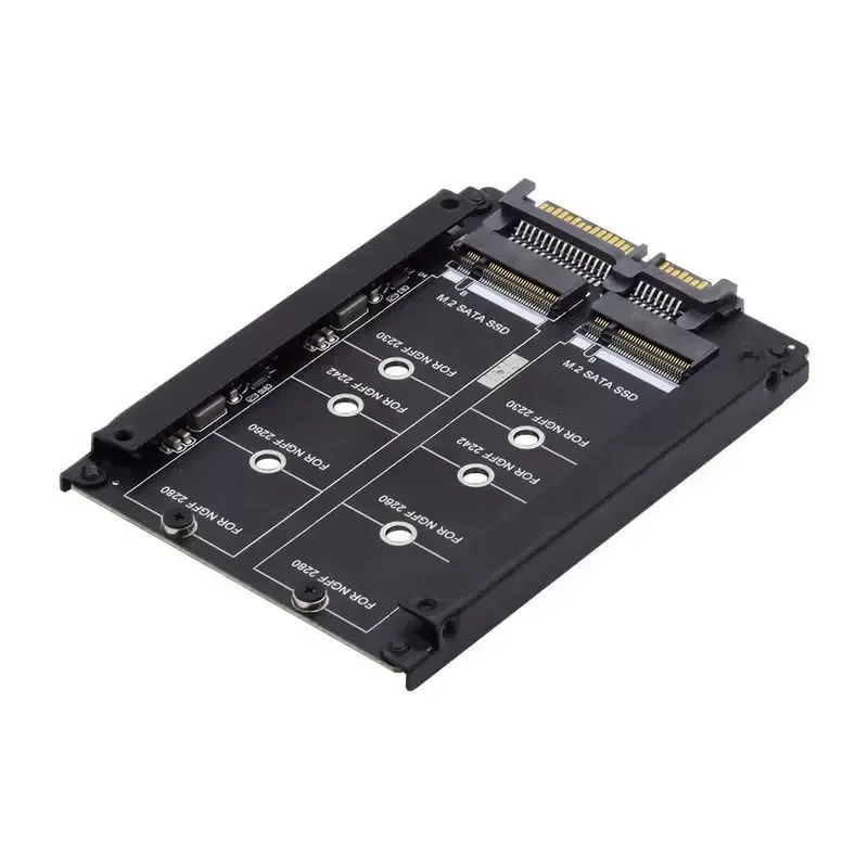for Chenyang NGFF to SATA3 Adapter Card Dual M2 Key B+M SSD 6Gbps