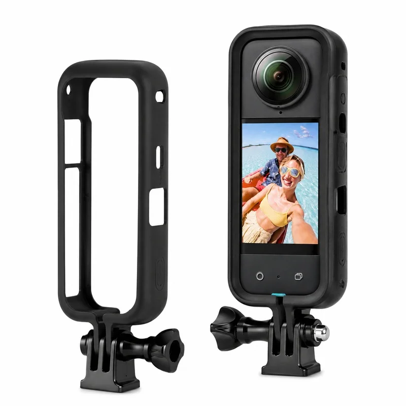 Expansion Cage Frame for Insta360 X3 X4 Camera Protective Case Lens Guard Mount Bracket Camera Accessories