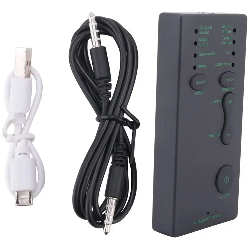A31T Voice Changer Adapter 8 Modes for Phone PC for PS4 PUBG Game Microphone for Man to Woman Baby Robot