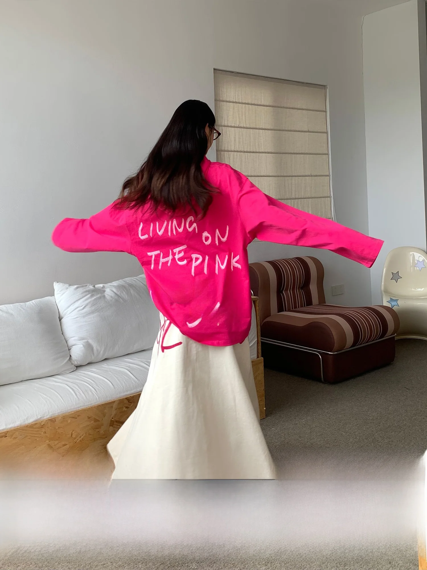 

FlyTheTruth, американская ленивая толстовка с капюшоном, женская свободная длинная футболка све, осенняя повседневная удобная хлопковая уличная одежда с принтом