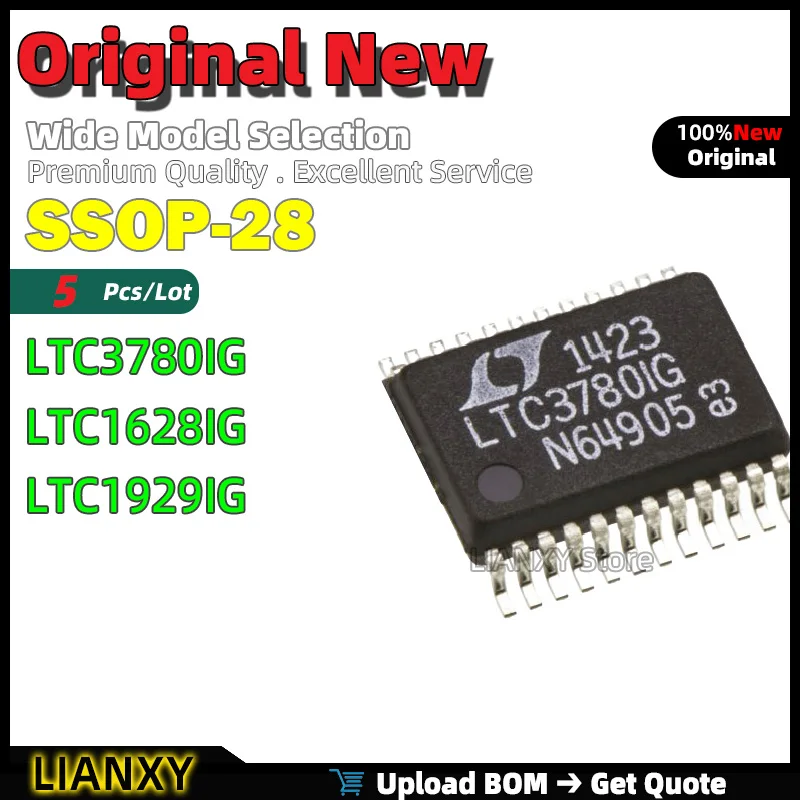 5pcs SSOP-28 LTC3780IG LTC1628IG LTC1929IG Buck-Boost Controller New Original