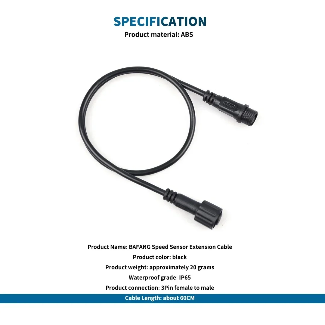 BAFANG Speed Sensor Extension Cable Electric Bicycle Mid Drive Motor Conversion Kits Ebike 8FUN BBS BBSHD Motor Bicycle Parts