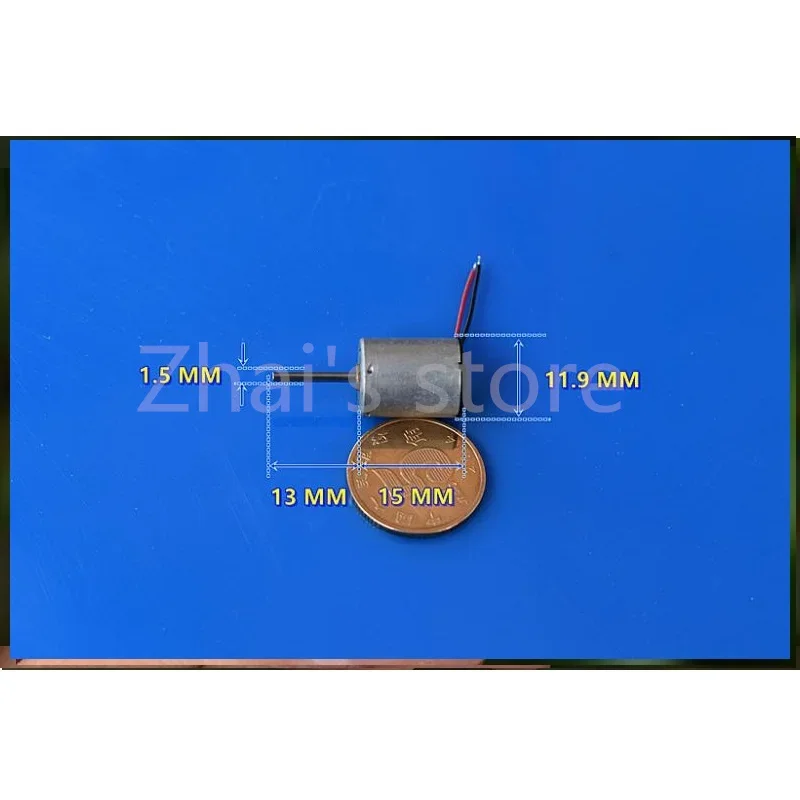 10PCS  High Quality Six Pole Rotor 1215 Micro Motor Dc6v 8500 Turns Precious Metal Brush 90 Degrees