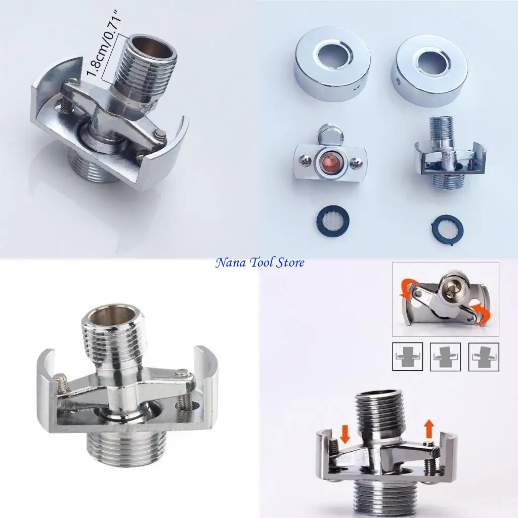 

31GJ Copper Shower for Head Adapter Universal Angled Curved Foot Eccentric Screw Corn