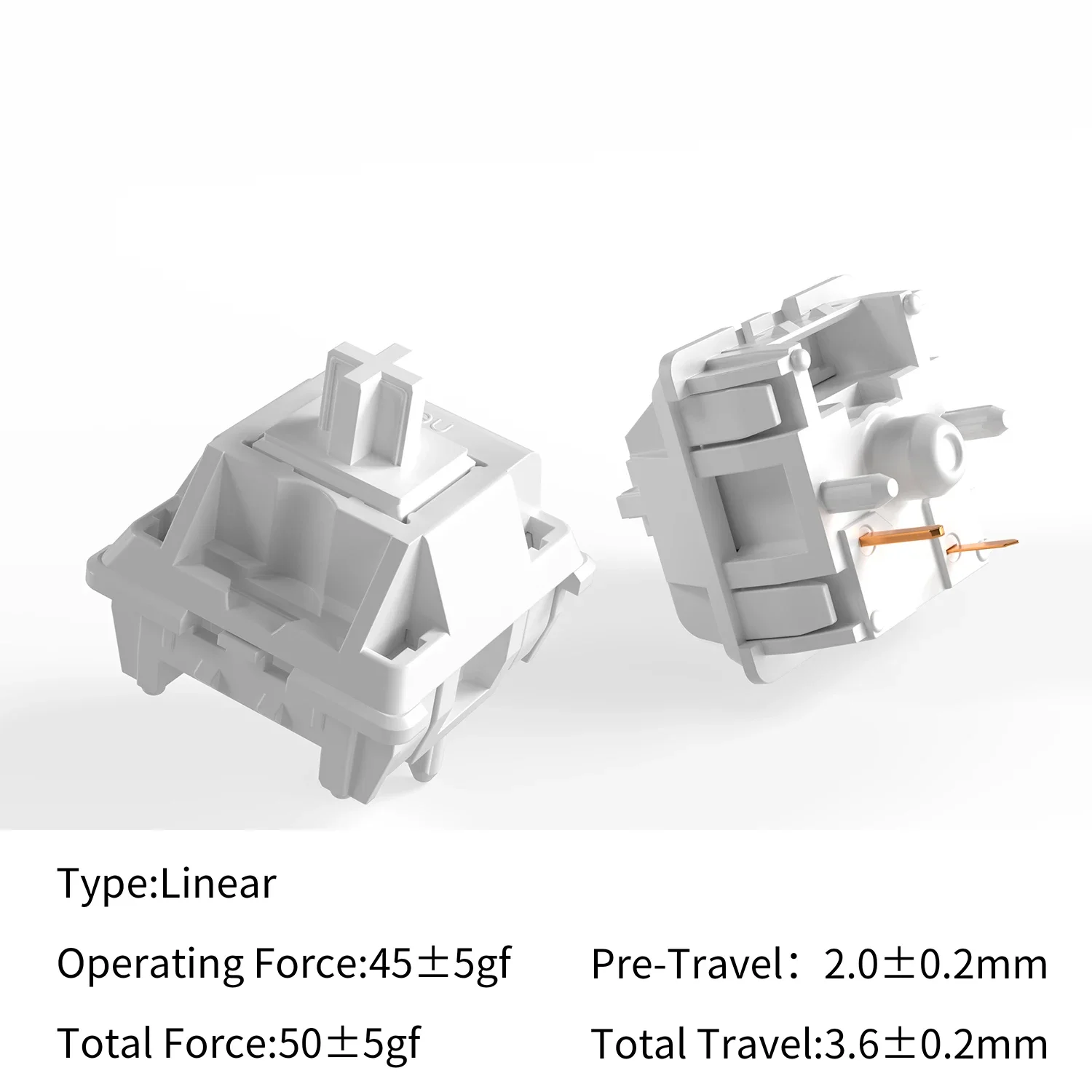 MMD Neo Switch Per Tastiera Meccanica Lineare 5 Pin Bianco 45g Personalizzato FAI DA TE Tastiera Da Gioco MX Interruttori Hot Swapable GMK67 K500