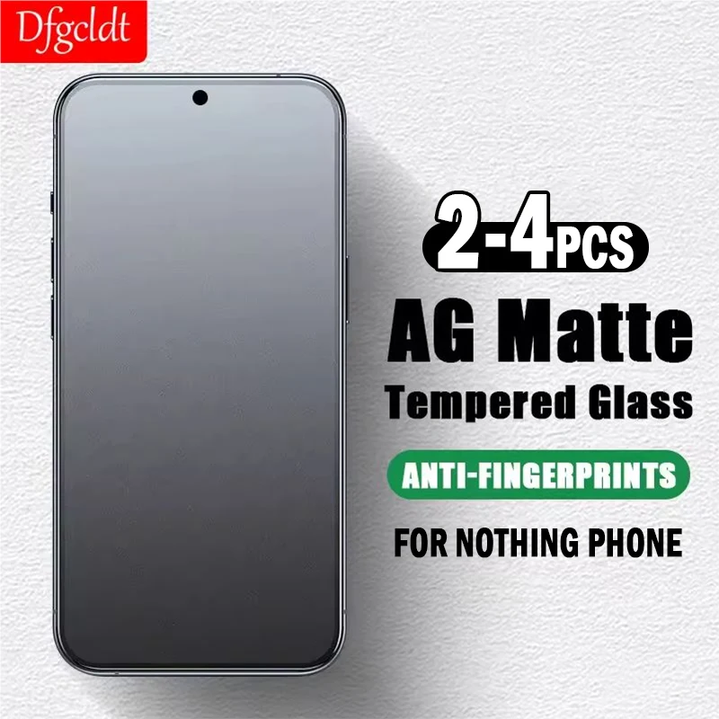 2-4Pcs Anti-Fingerprint Matte Protective Film for Nothing Phone (2a) Plus (2) (1) Screen Protector for Nothing CMF Phone 1 Glass