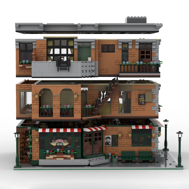 4651PCS MOC-79570 Building Model for Central Park Friends Apartment Building