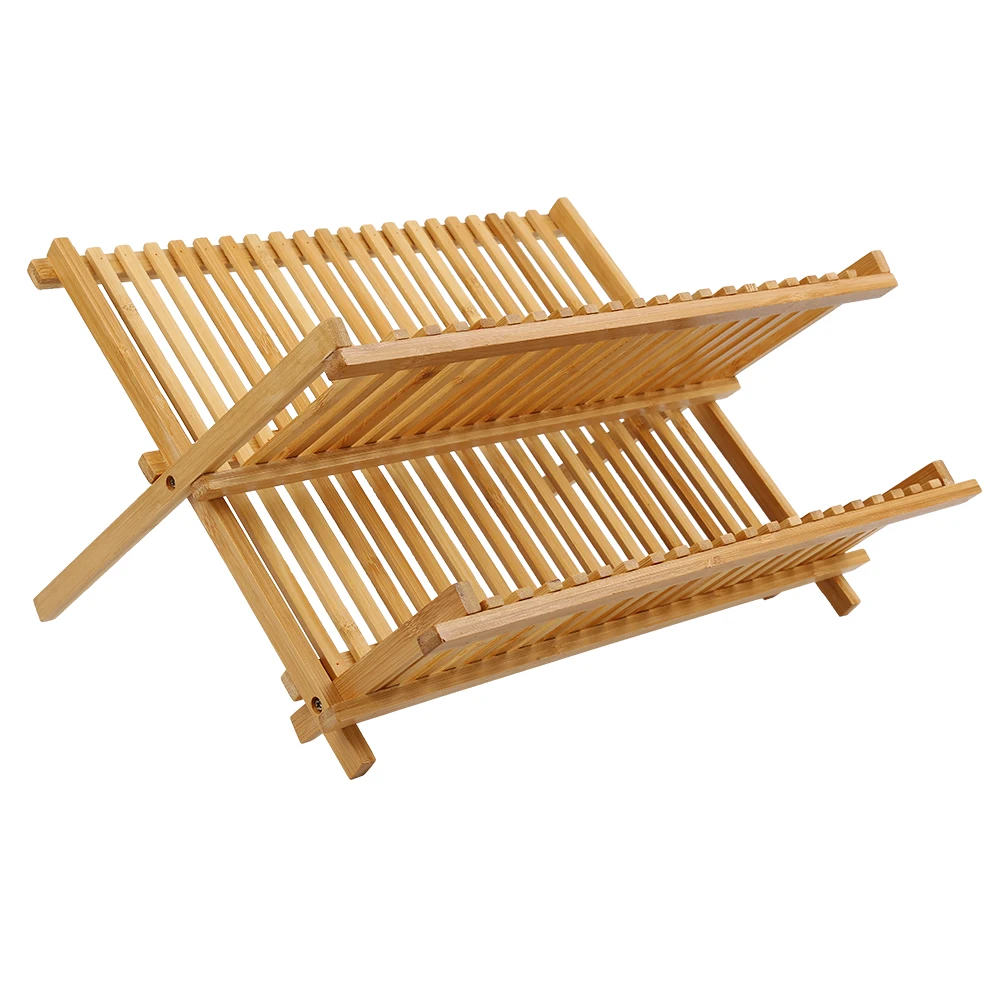 Bambus-Abtropfgestell für Geschirr und Besteck (42 x 35 x 26 cm) – Detail 1