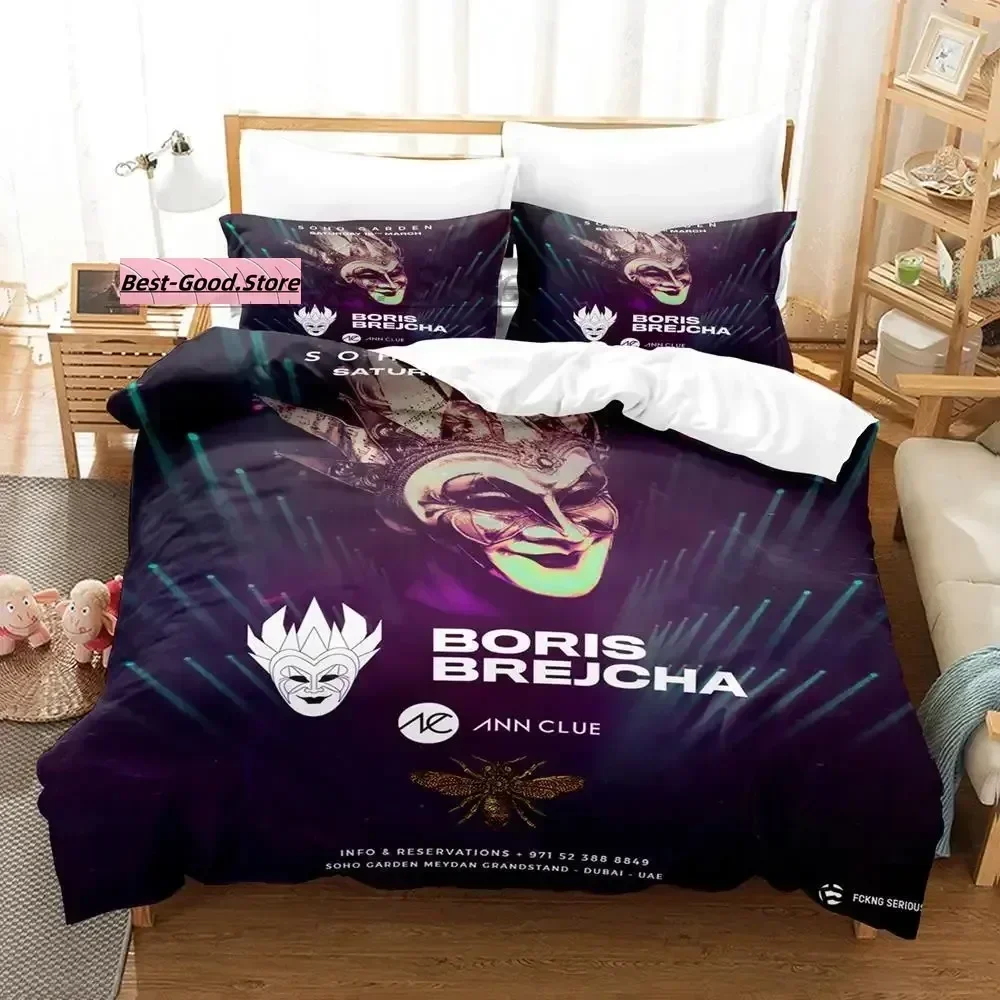 BORIS BREJCHA Single Twin Bedding Set Printed Bed Set With Pillowcase Bed Duvet Cover Soft Single Double Queen Super King Size