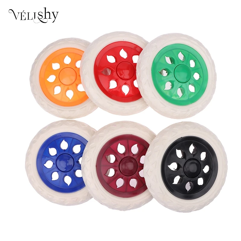 2Pcs 6.3 Inch Shopping Cart Wheels Trolley Caster Replacement Rubber Foaming Anti Slip Tire Wheel Flexible Luggage Accessories