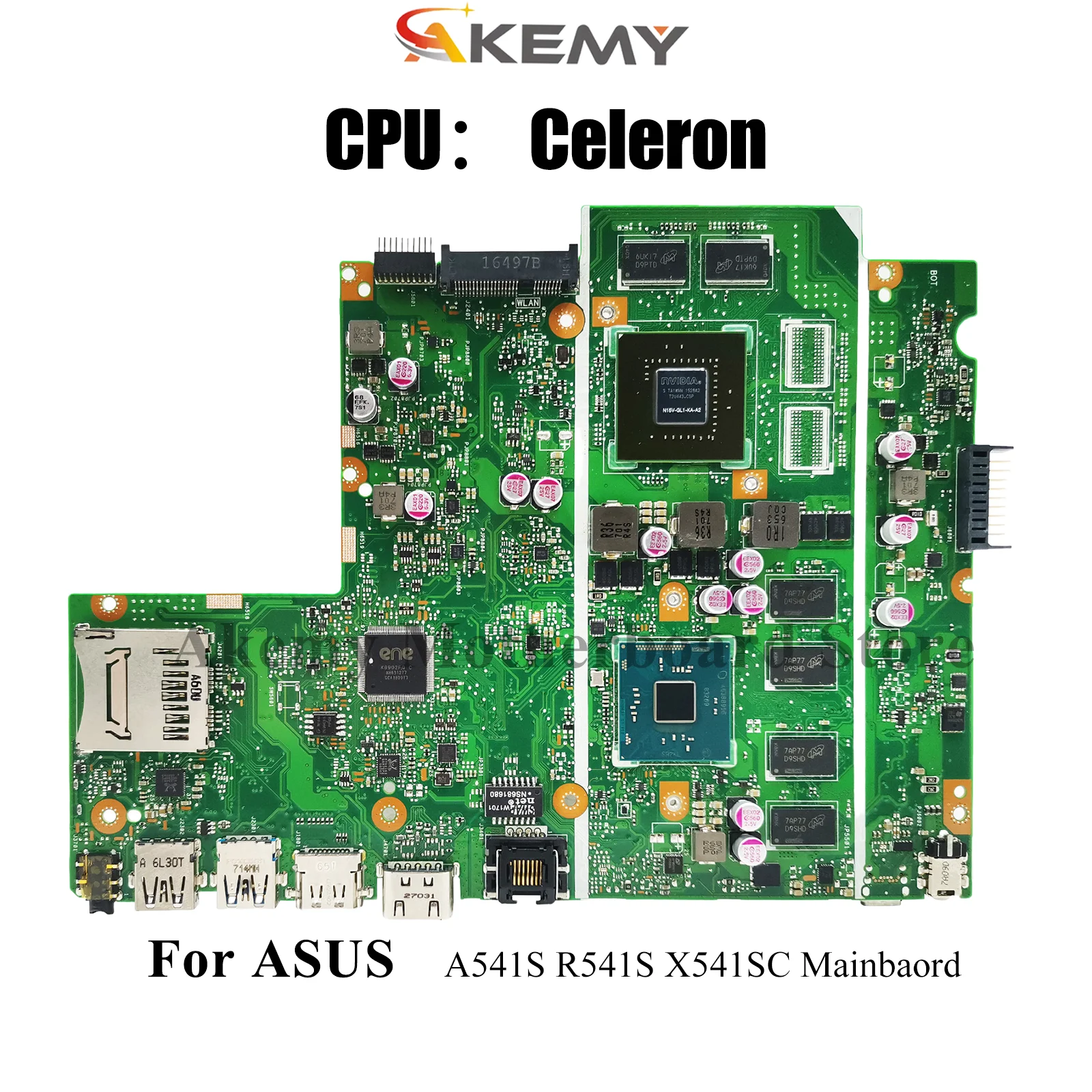 

X541SC Laptop Motherboard For ASUS VivoBook D541S F541S X541SC A541S R541S X541S Mainboard With Celeron CPU 100% tests OK stk