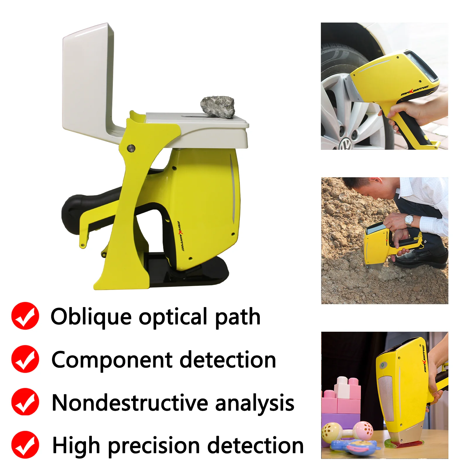Новый анализатор драгоценных металлов, анализатор серебряных ювелирных изделий, машина для испытания чистоты золота