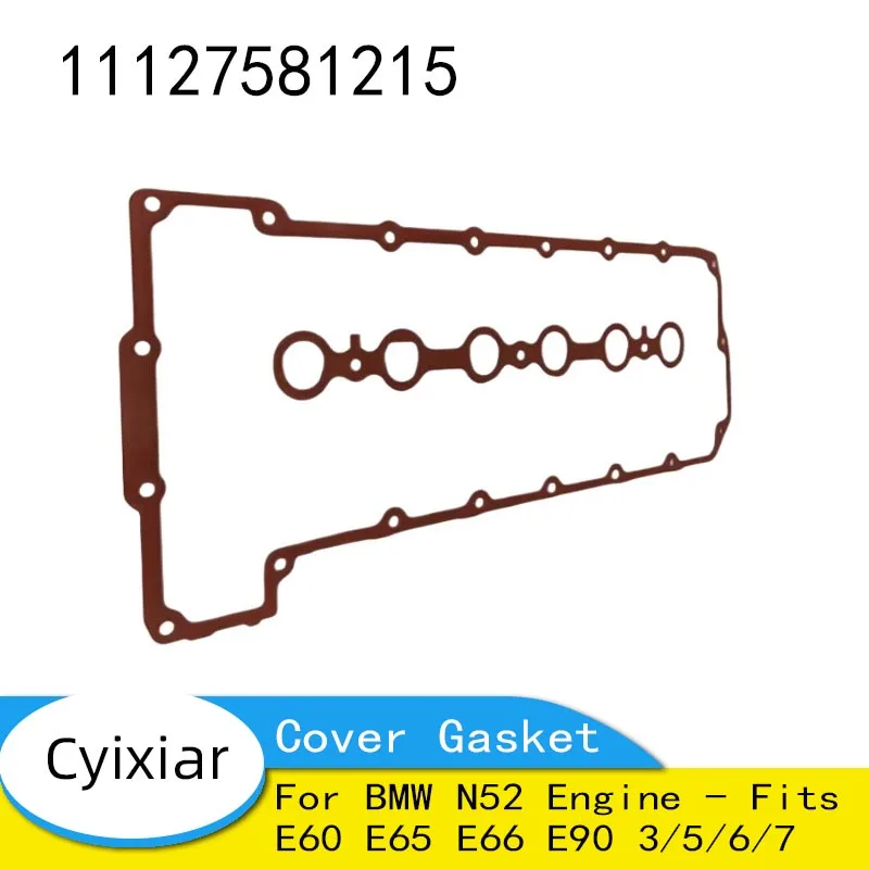 

11127581215 Valve Cover Gasket Kit for BMW N52 Engine - Fits E60 E65 E66 E90 3/5/6/7 Series