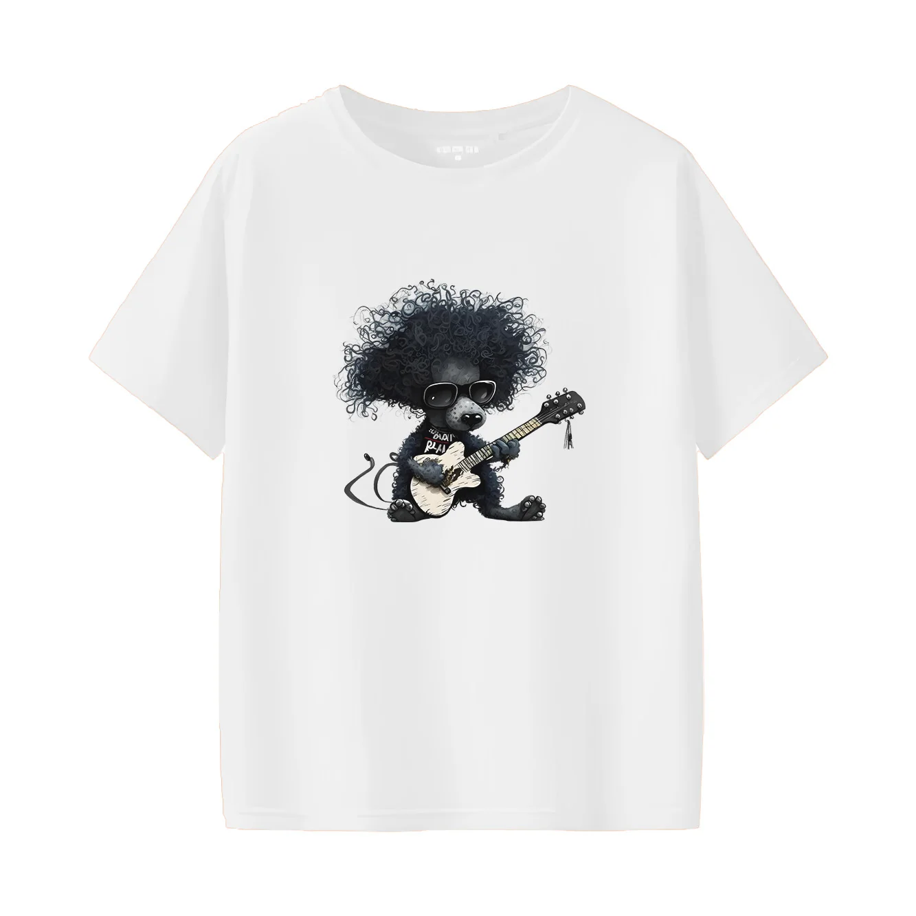 

Dog Band Fun Printed Spring/Summer Casual Short sleeved T-shirt Street Cute Fashion Women's Wear