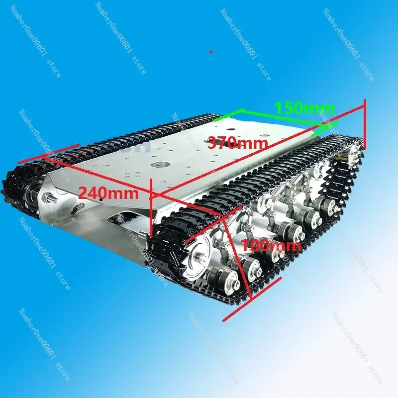 Big Load TS600 RC Tank Metal Chassis Plstaic/Stainless Track Robot Car For Arduino Robot DIY Kit RC Programmable Robot Car