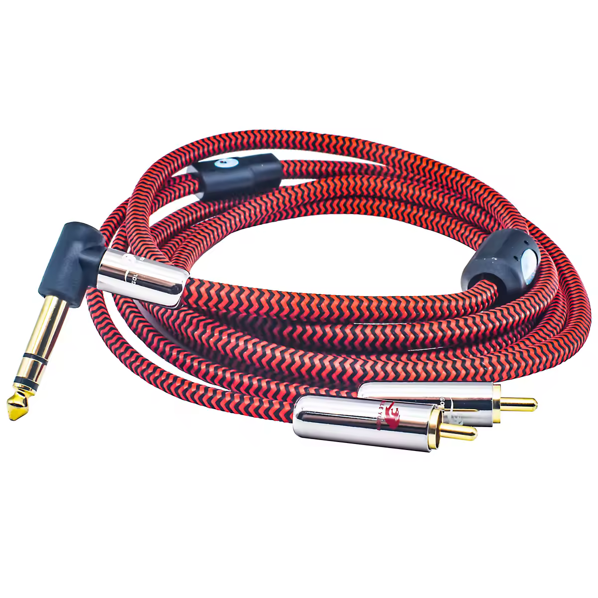 Angle TRS Stereo 6.35mm to Dual RCA Premium Audio Cable for Mixing Console AMP 1/4 Inch Jack to 2 RCA OFC Cable 1M 2M 3M 5M 8M